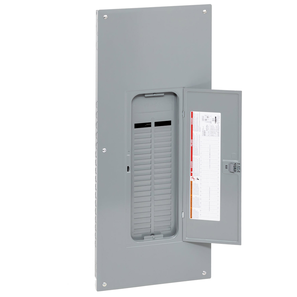QO142L225PGC – Load center, QO, 1 phase, 42 spaces, 52 circuits, 225A convertible main lugs, PoN, NEMA1, gnd bar, combo cover