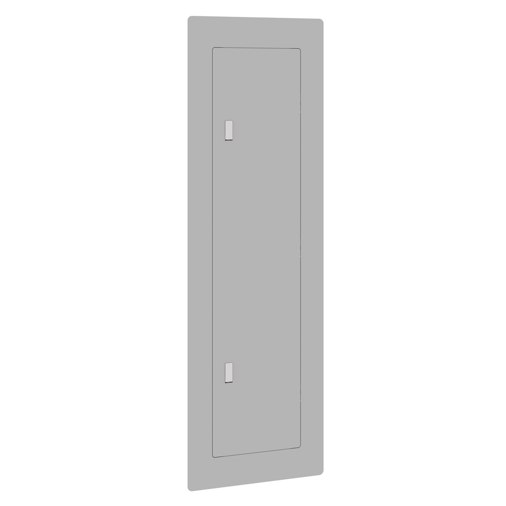 HOMCMF60UC – Replacement cover, Homeline, for 60 space load center, mono flat, combination flush and surface, gray