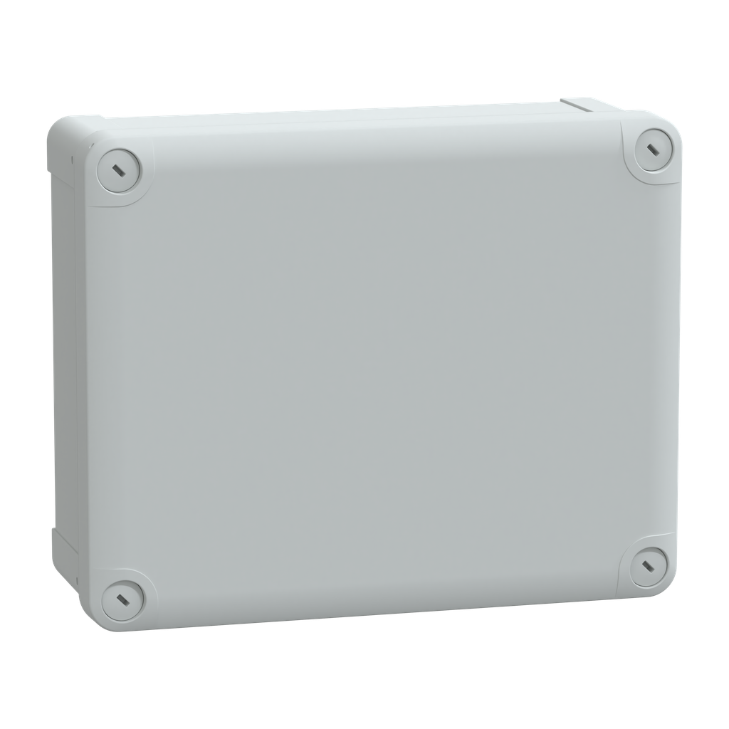 NSYTBP24198 – PC box IP66 IK08 RAL7035 Int.H225W175D80 Ext.H241W194D194 opaque PC cover H20