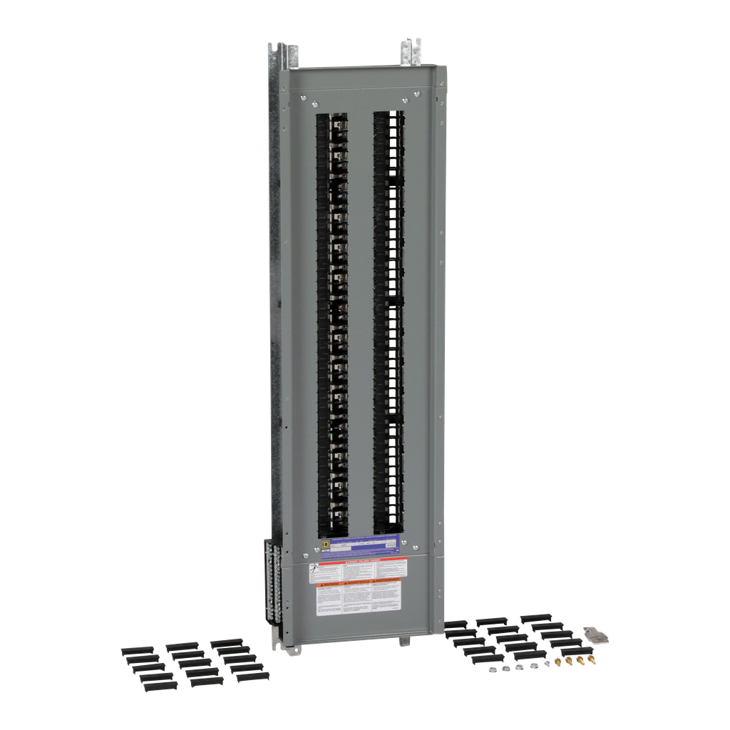 NQ484L2 – Panelboard interior, NQ, main lugs, 225A, Al bus, 84 pole spaces, 3 phase, 4 wire, 240VAC, 48VDC