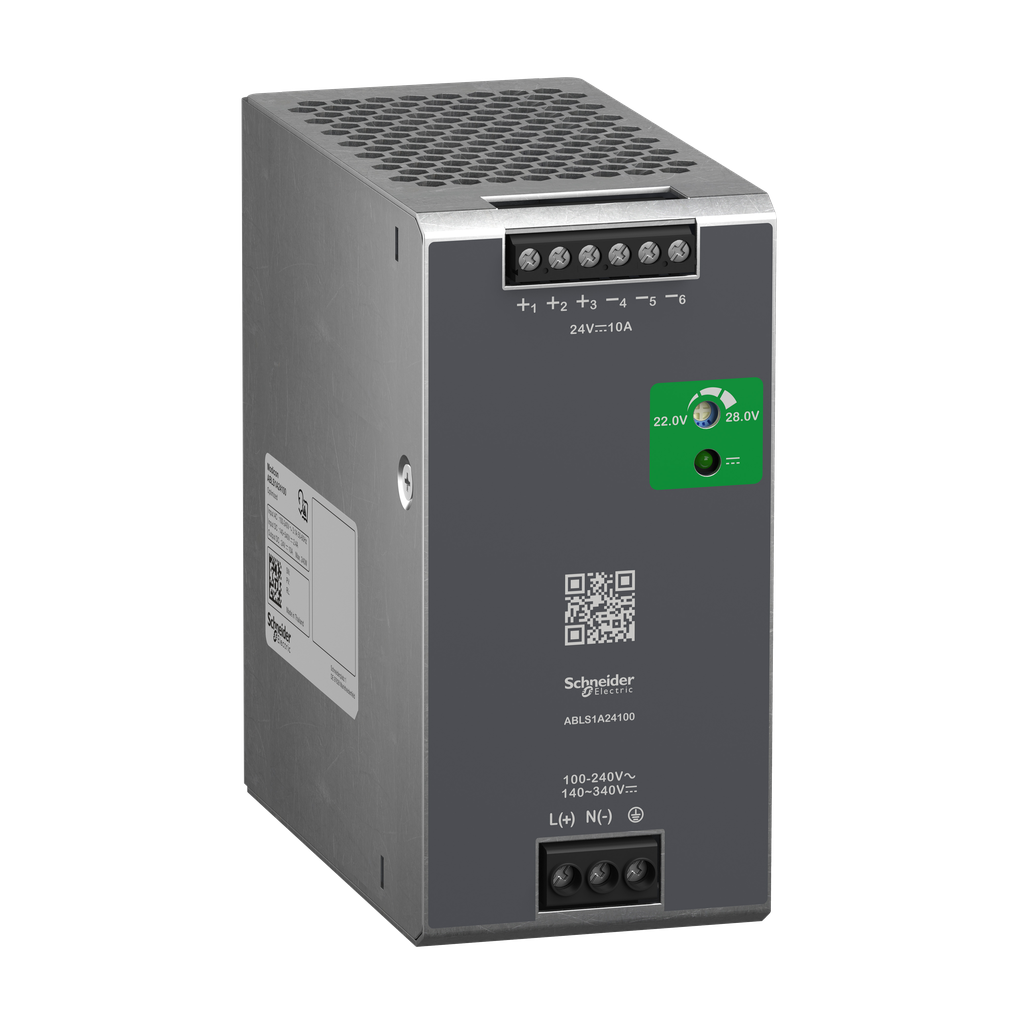 ABLS1A24100 – Regulated Power Supply, 100 to 240V AC, 24V, 10A, single phase, Optimized