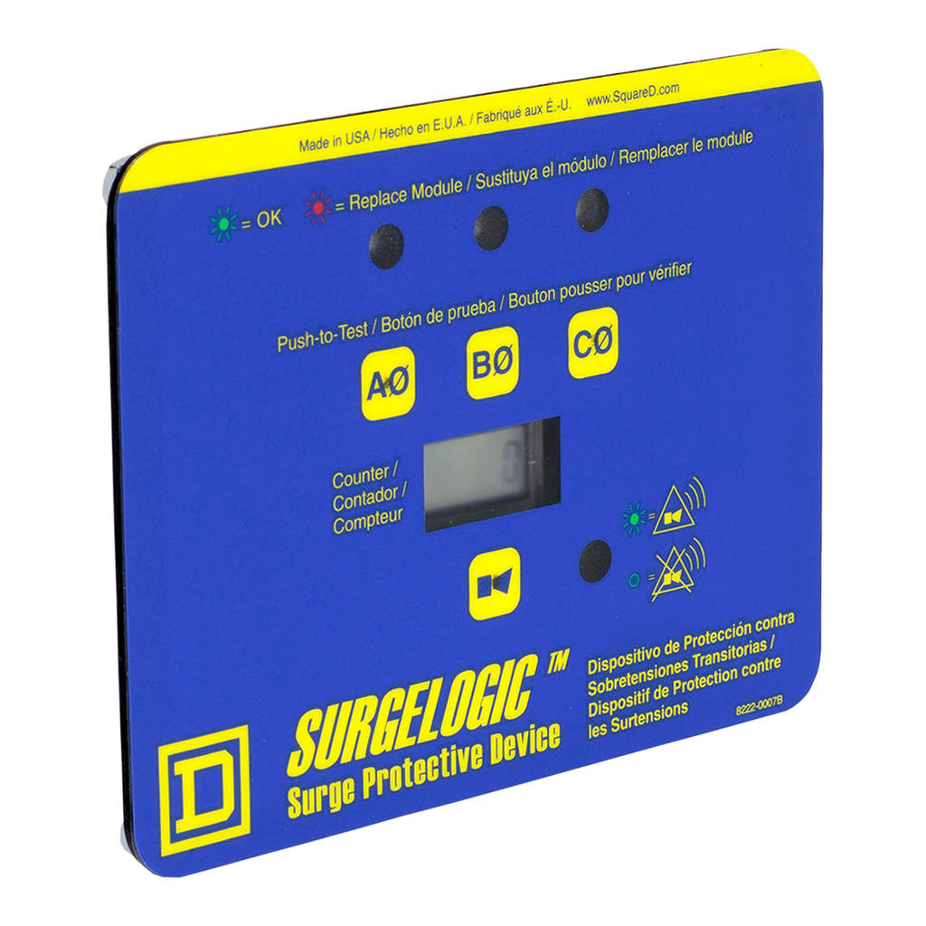 TVS3DSPHIC – Surge protection accessory, Surgelogic, TVSS display kit, 3 phase, I-Line, counter