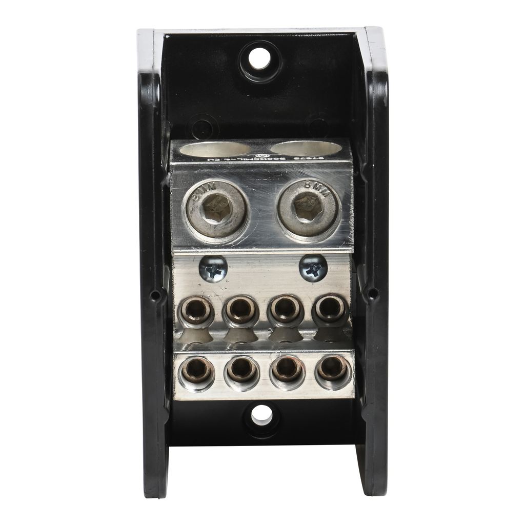 Mayer-DDS-Power distribution block, Linergy, 1 pole, 2 line, 8 load, 760A Cu, 600V-2