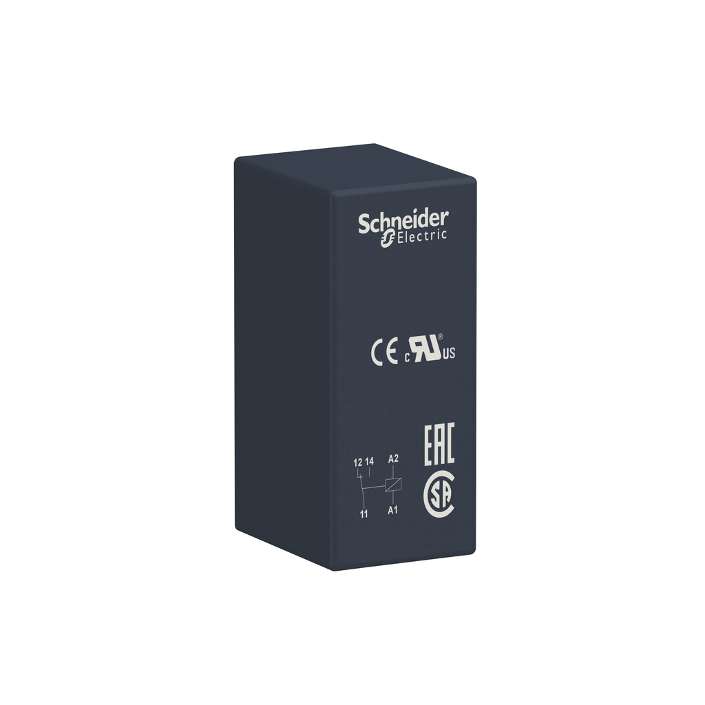 RSB1A120U7 – interface plug in relay, Harmony Electromechanical Relays, 12A, 1CO, 240V AC