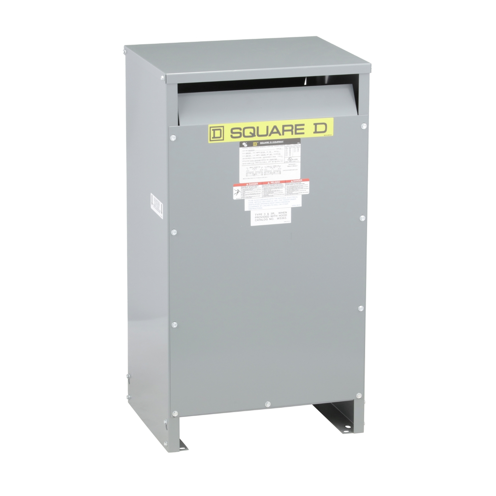 Square D EE25S3H 25 kVa 240 x 480 VAC Primary 120/240 VAC