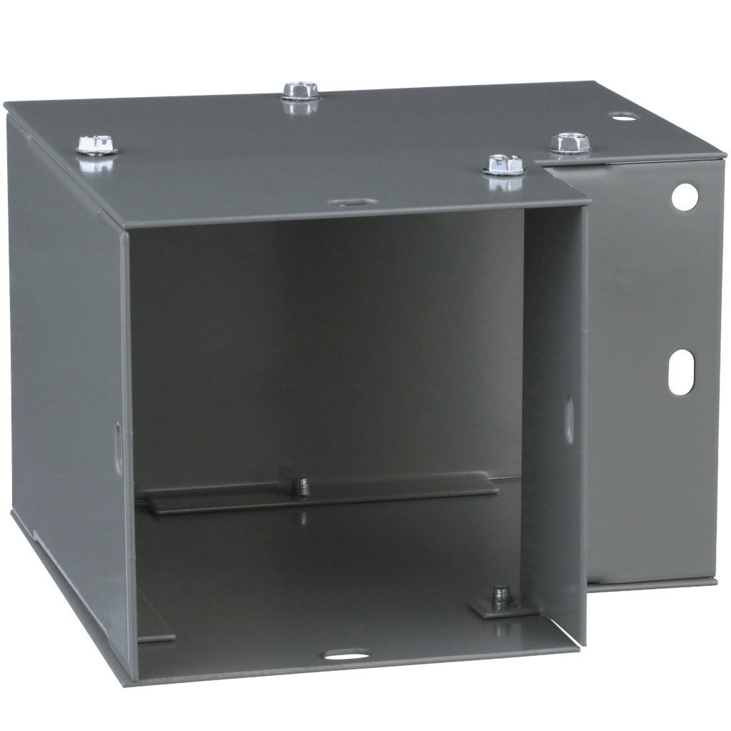 LDB490L – Wireway, Square-Duct, 4 inch by 4 inch, 90 degree elbow, N1 paint, NEMA 1