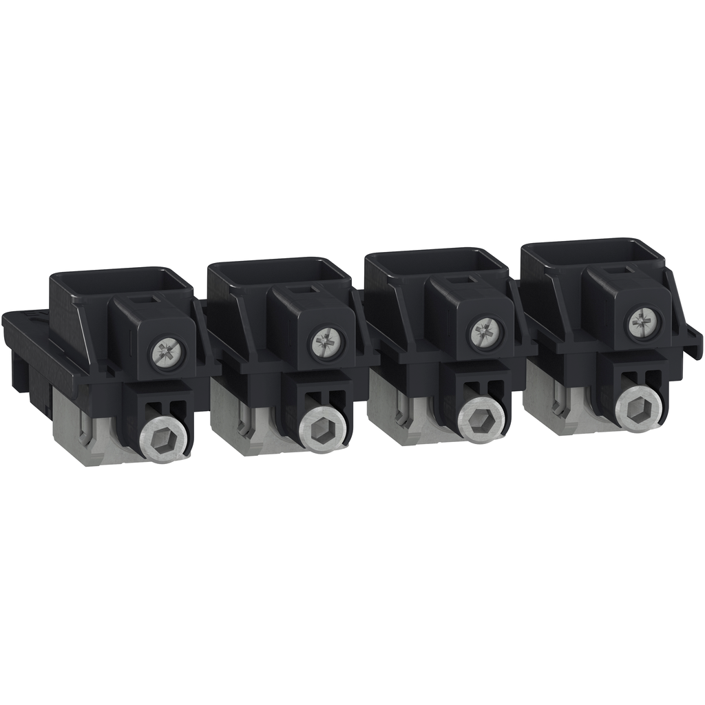 LV426975 – Circuit breaker accessory, PowerPacT B, lug kit, mechanical, 15A to 125A, 4 pole, qty 1, EverLink, control wire terminal