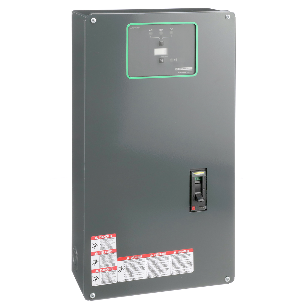 SSP02EMA32D – Surge protection device, Surgelogic, 320kA, 208Y/120VAC, 3 phase, 4 wire, NEMA 1, disconnect switch