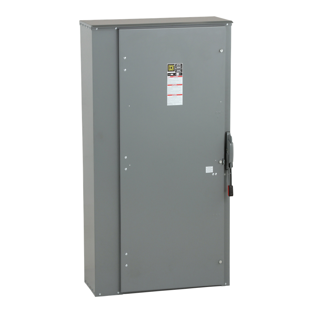 H367R – Safety switch, heavy duty, fusible, 800A, 3 wire, 3 pole, 500hp, 600VAC/DC, NEMA 3R
