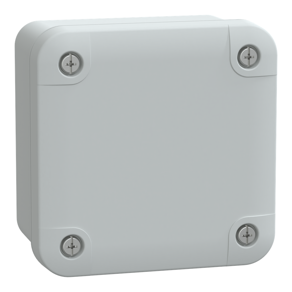 NSYTBP885 – PC box IP66 IK08 RAL7035 Int.H80W80D65 Ext.H89W89D51 opaque PC cover H10