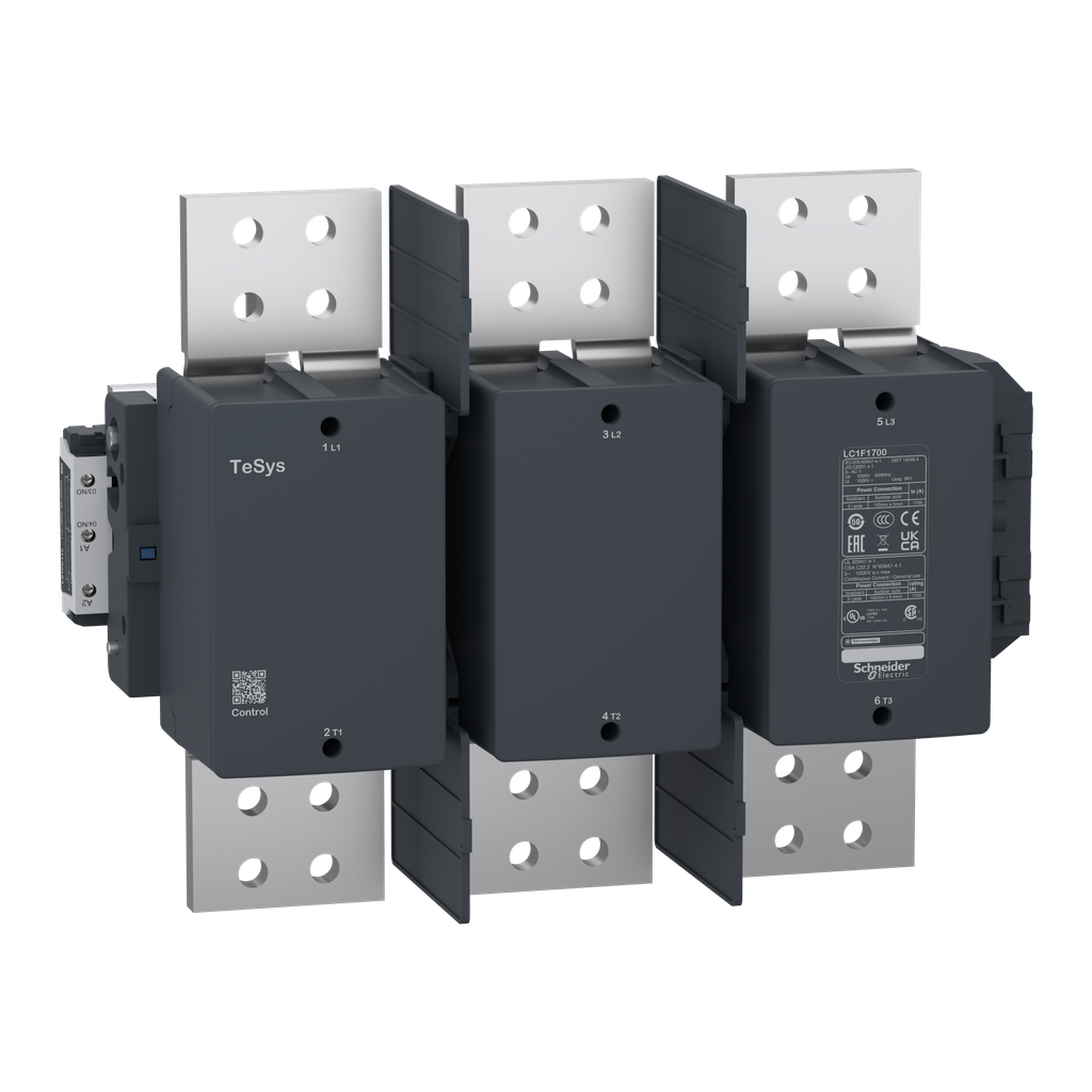 LC1F1700P7 – contactor, TeSys F, 3P(3NO), AC-1,