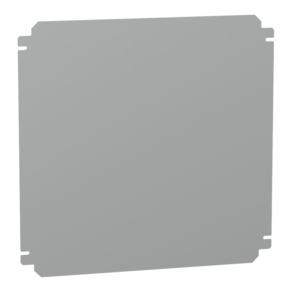 NSYMM44SB – Plain mounting plate H400xW400mm made of galvanised sheet steel