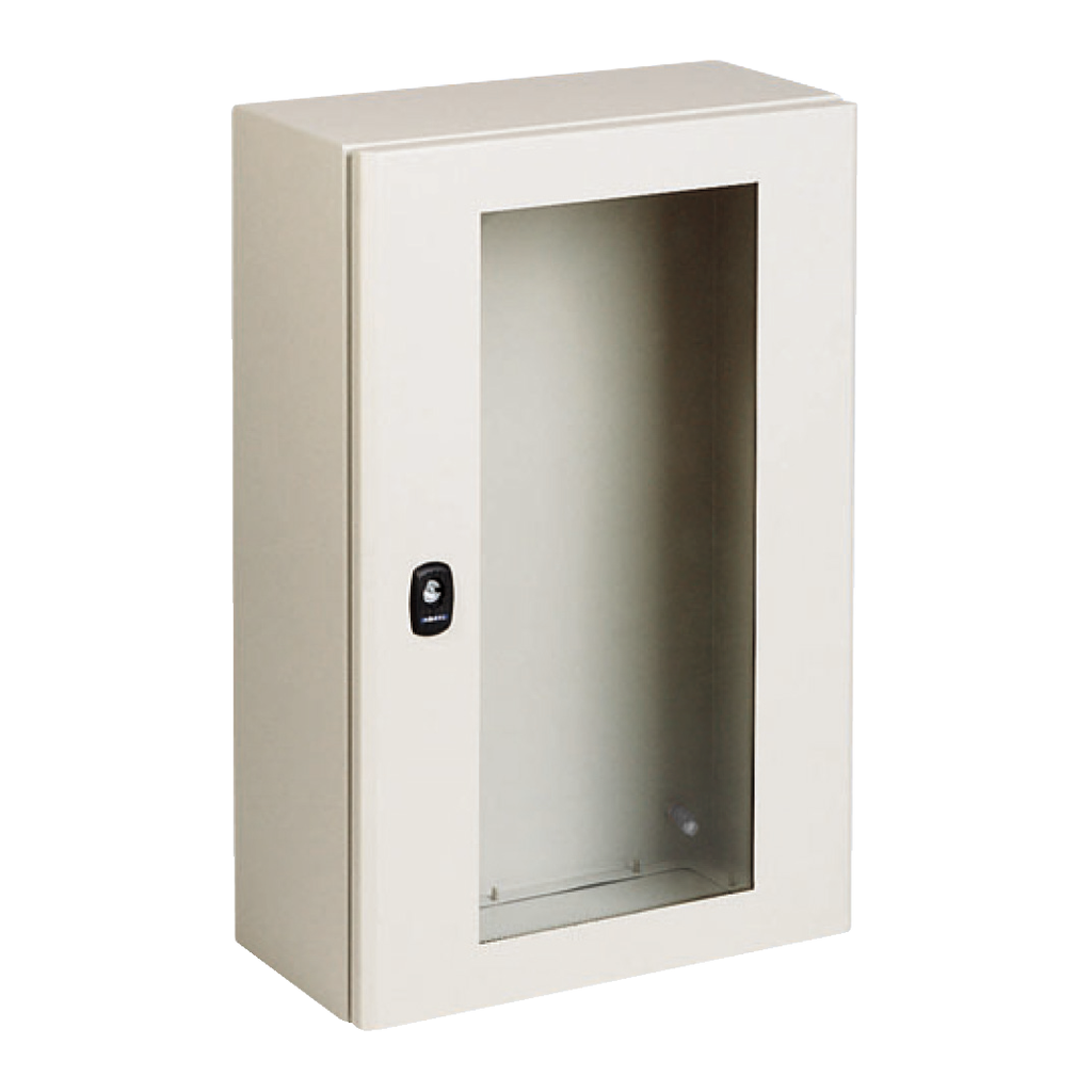 NSYS3DM7515T – PanelSeT S3DM H700xW500xD150.IP66 IK10 RAL7035. top and bottom.