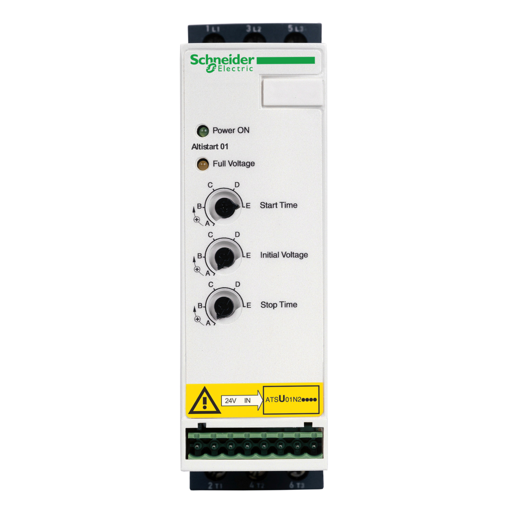 ATSU01N232LT – soft starter for asynchronous motor, Altistart U01, TeSys U, ATSU01, 32A, 200 to 480V, 7.5 to 15kW