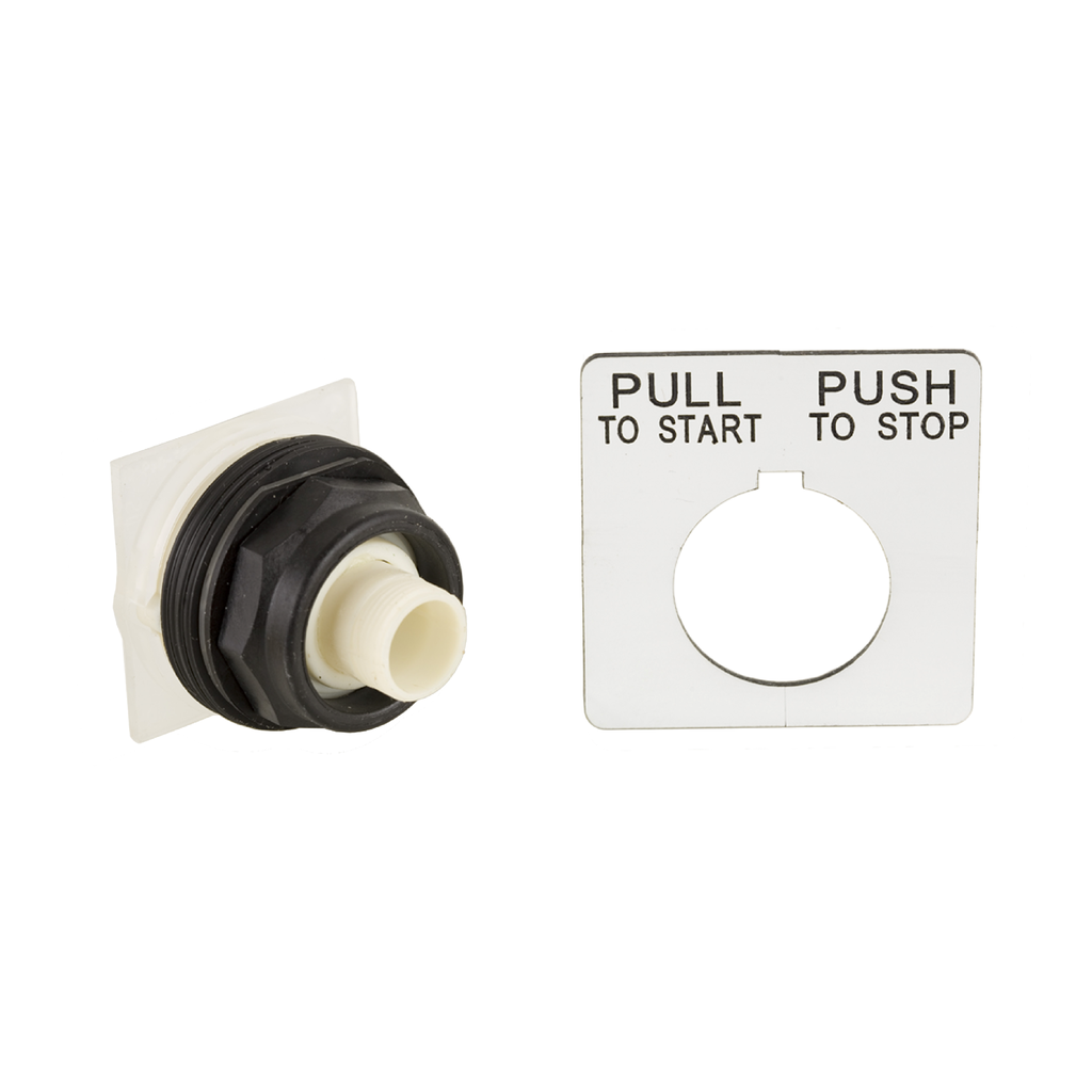 9001SKR9 – Push button head, Harmony 9001SK, plastic, without mushroom, 30mm, 2 positions, push-pull