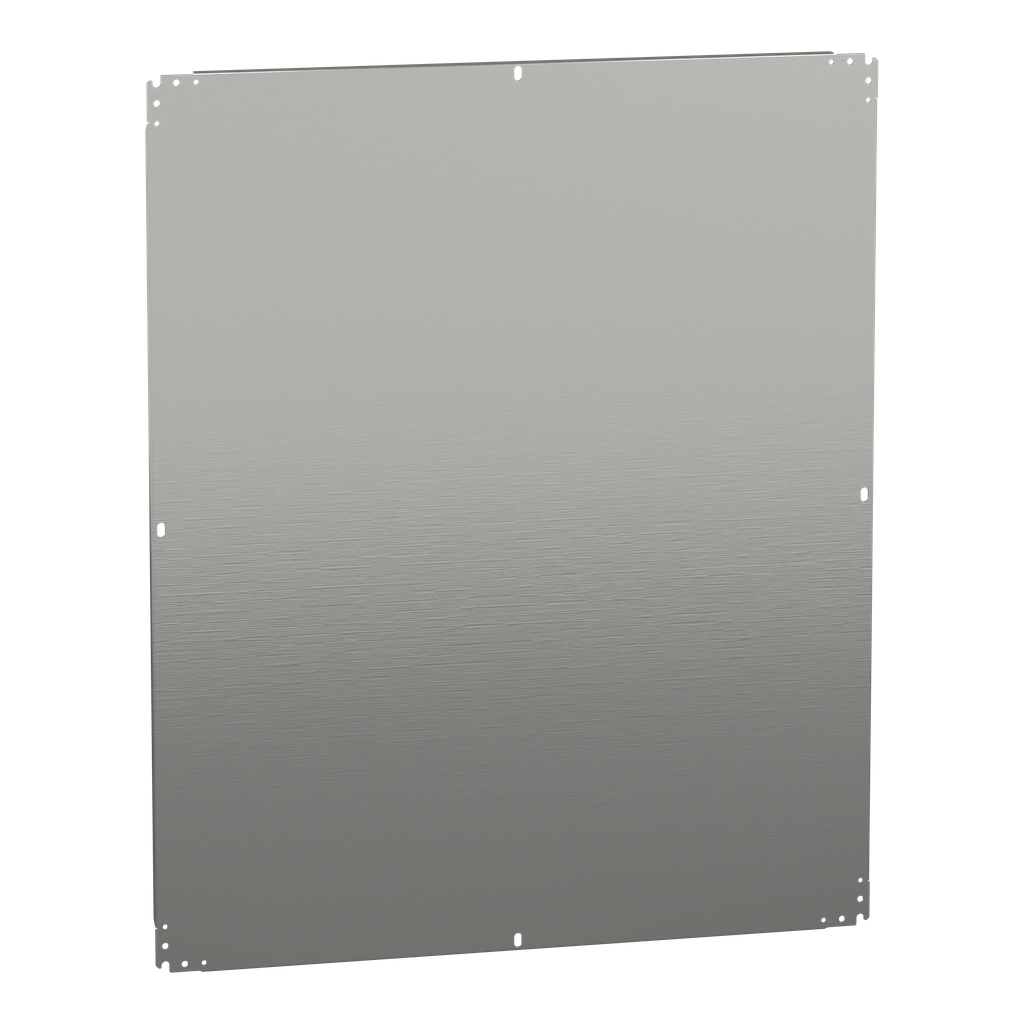 NSYMM1210 – Plain mounting plate H1200xW1000mm Galvanised sheet steel Reversible dimension