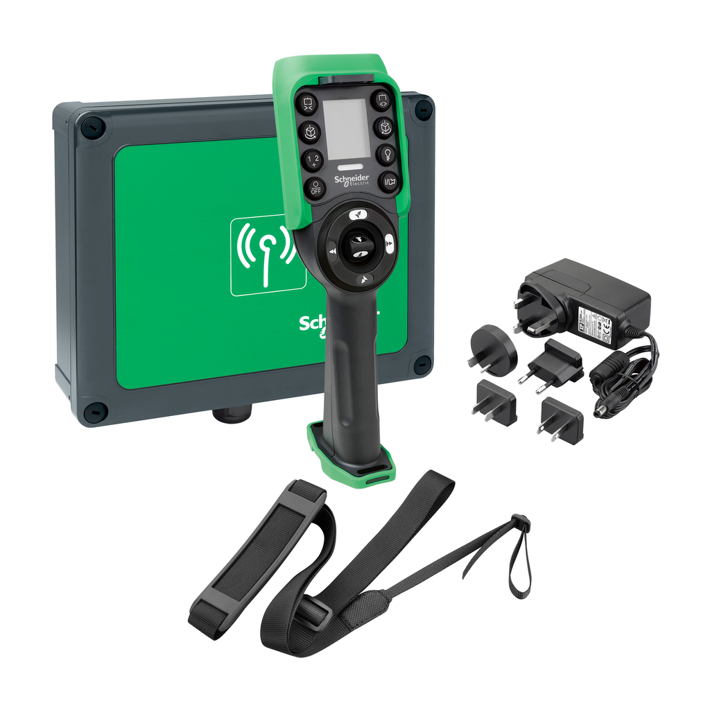 Mayer-DDS-Control station, Harmony eXLhoist, standard, XARS12D18W system with charger, shoulder belt, cable USB RJ45 and config software-1