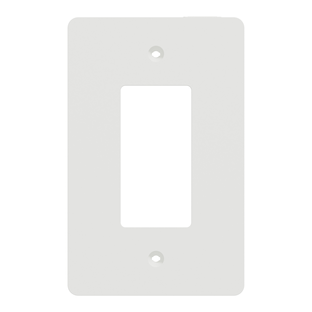 Mayer-DDS-Cover frame, X Series, 1 gang, screw fixed, mid sized plus, white, matte finish-2
