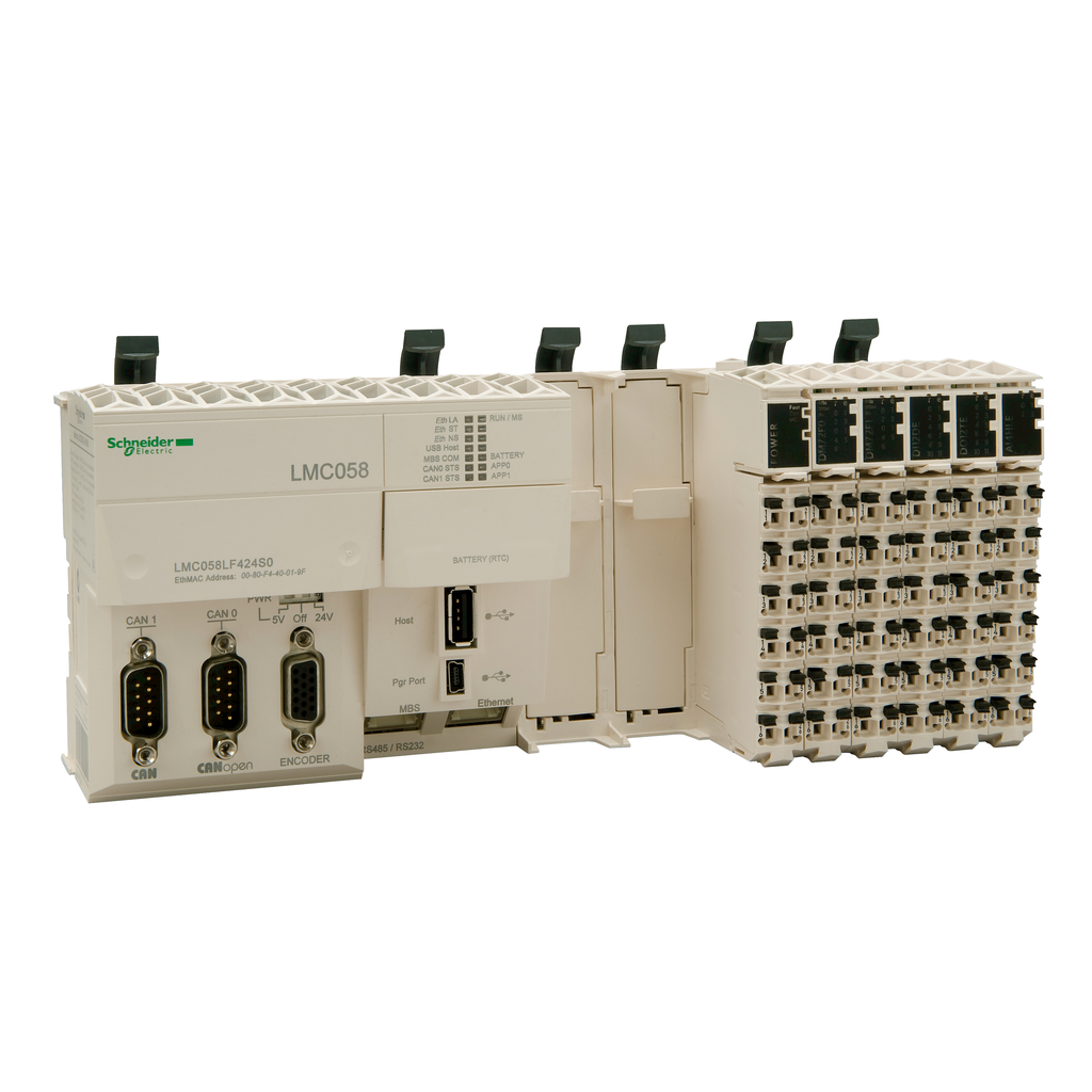 LMC058LF424 – compact base – 42   4 I/O – 24 V DC supply – 2 slots for PCI