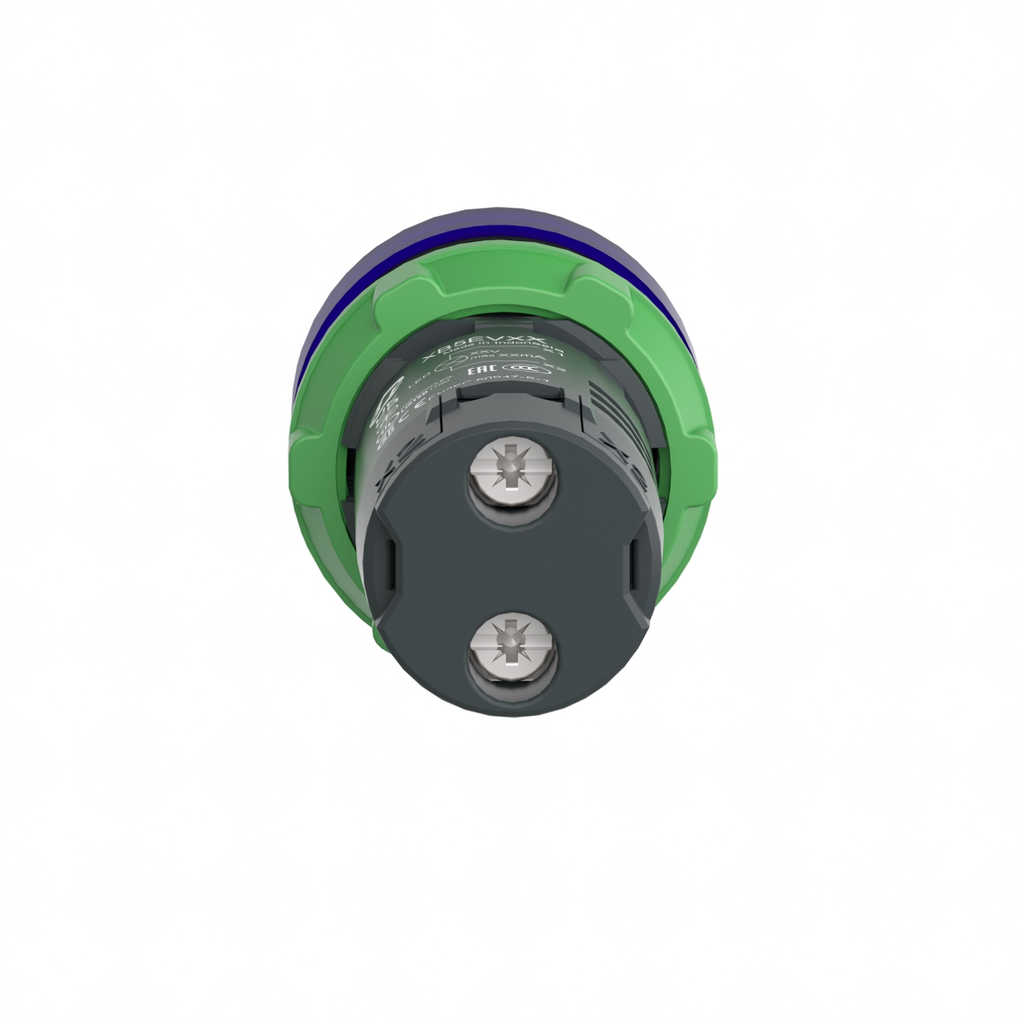Mayer-DDS-Monolithic pilot light, Harmony XB5, grey plastic, blue, 22mm, universal LED, plain lens, 24V AC DC-2