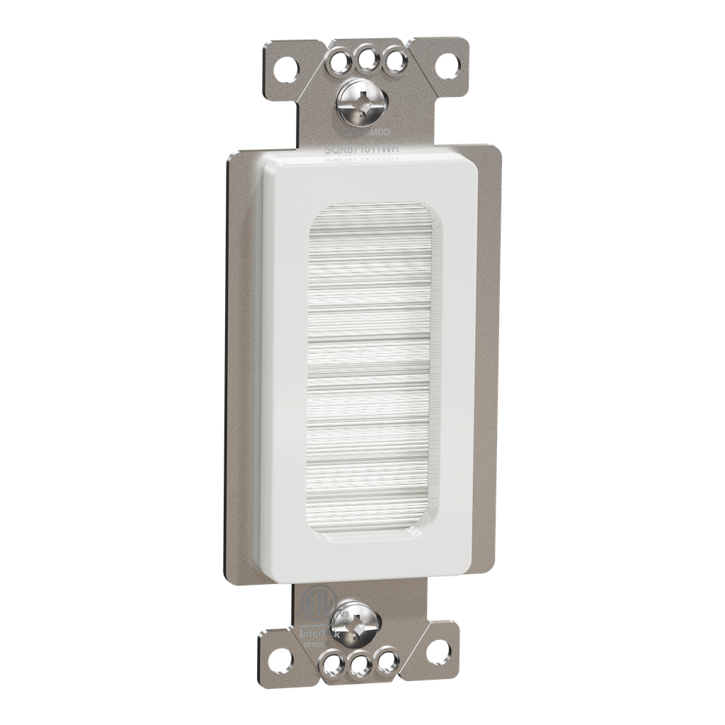 SQR871011WH – Brush cable outlet, X Series, white, matte finish