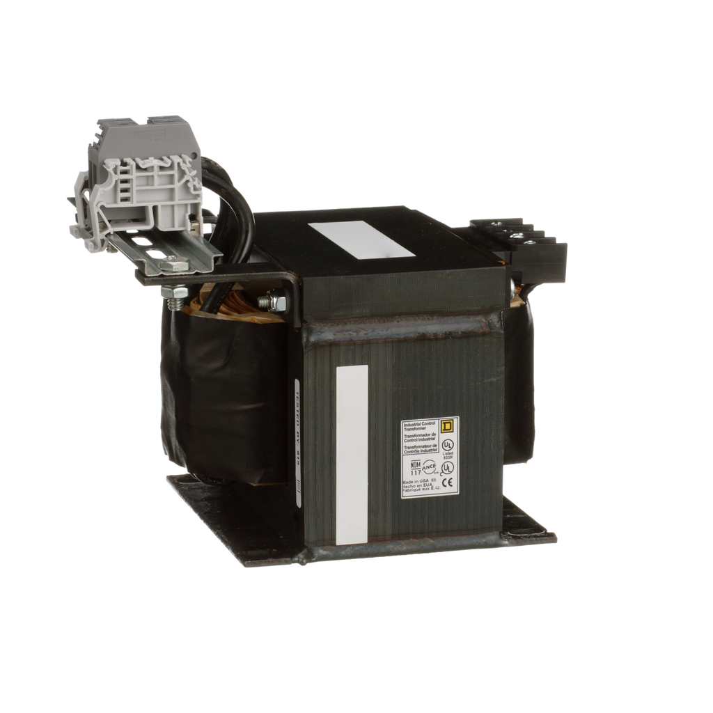 9070T1000D13 – Transformer, Type T, industrial control, 1000VA, 1 phase, 120V primary, 12/24V secondary, 115C rise