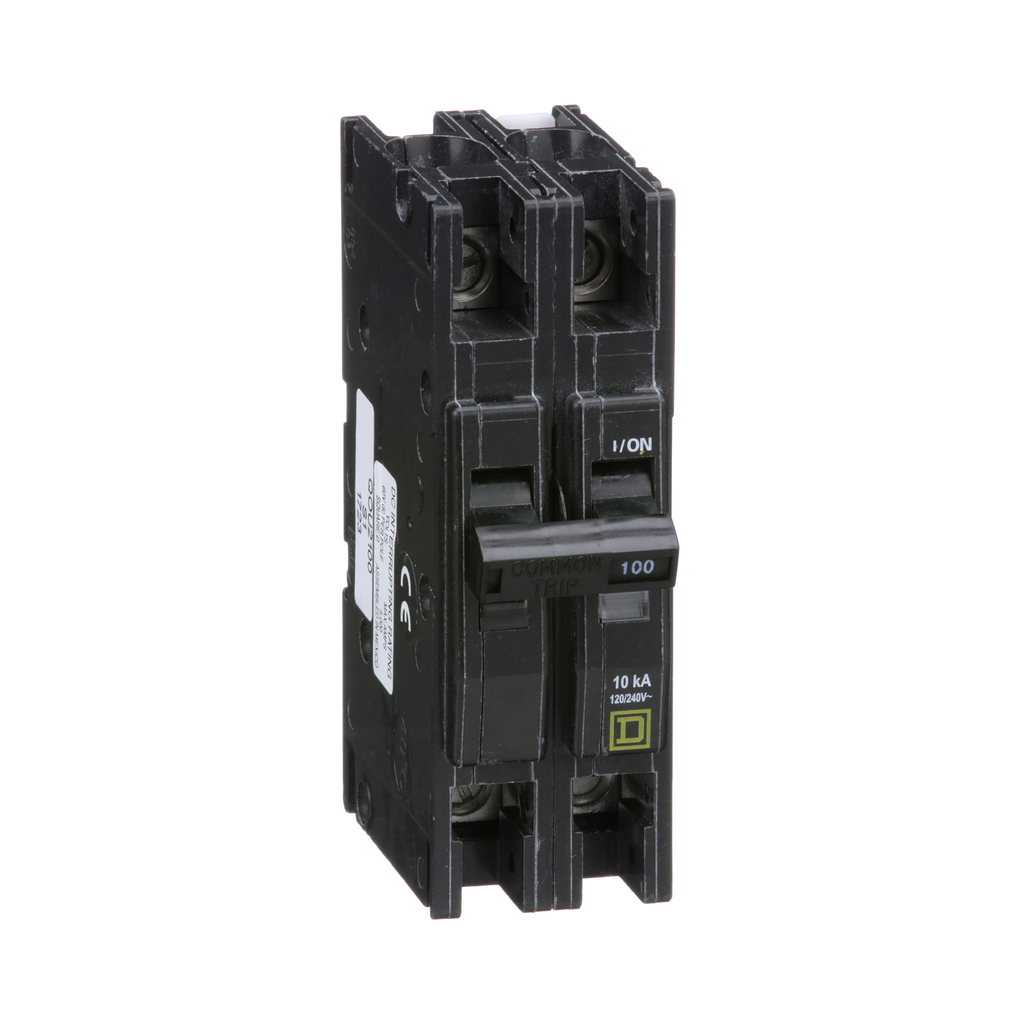 QOU2100 – Mini circuit breaker, QOU, 100A, 2 pole, 120/240 VAC, 10kA