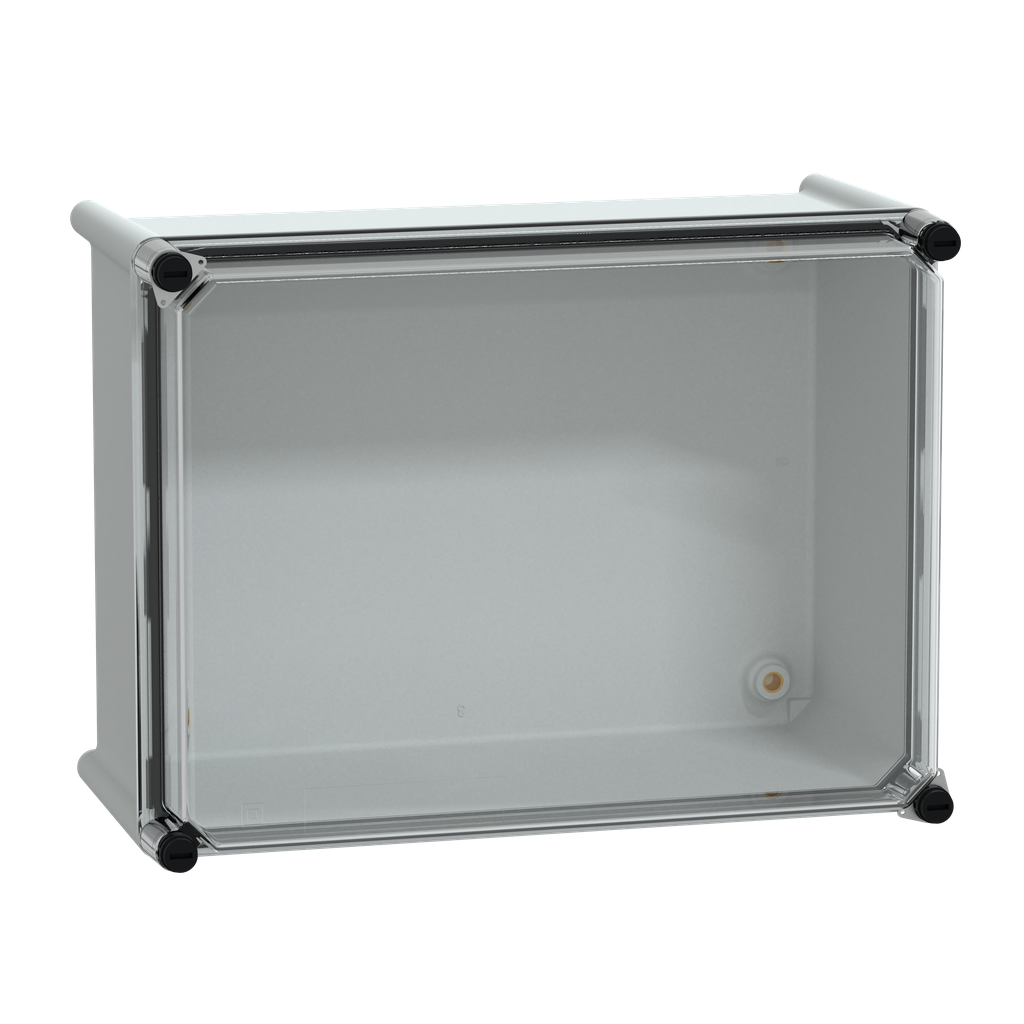 NSYPLS2736G – PLS box, polyester rear, transparent PC cover IP66 27x36x18cm