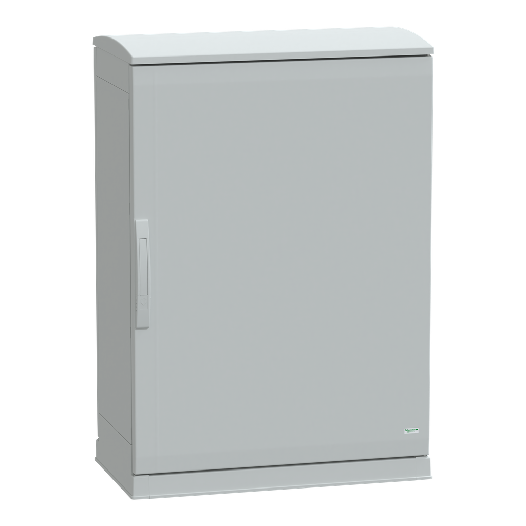 NSYPLAZT1074G – Floor standing polyester enclosure, Thalassa PLA, open bottom, ventilated canopy, 1000x750x420mm, IP44, IK10