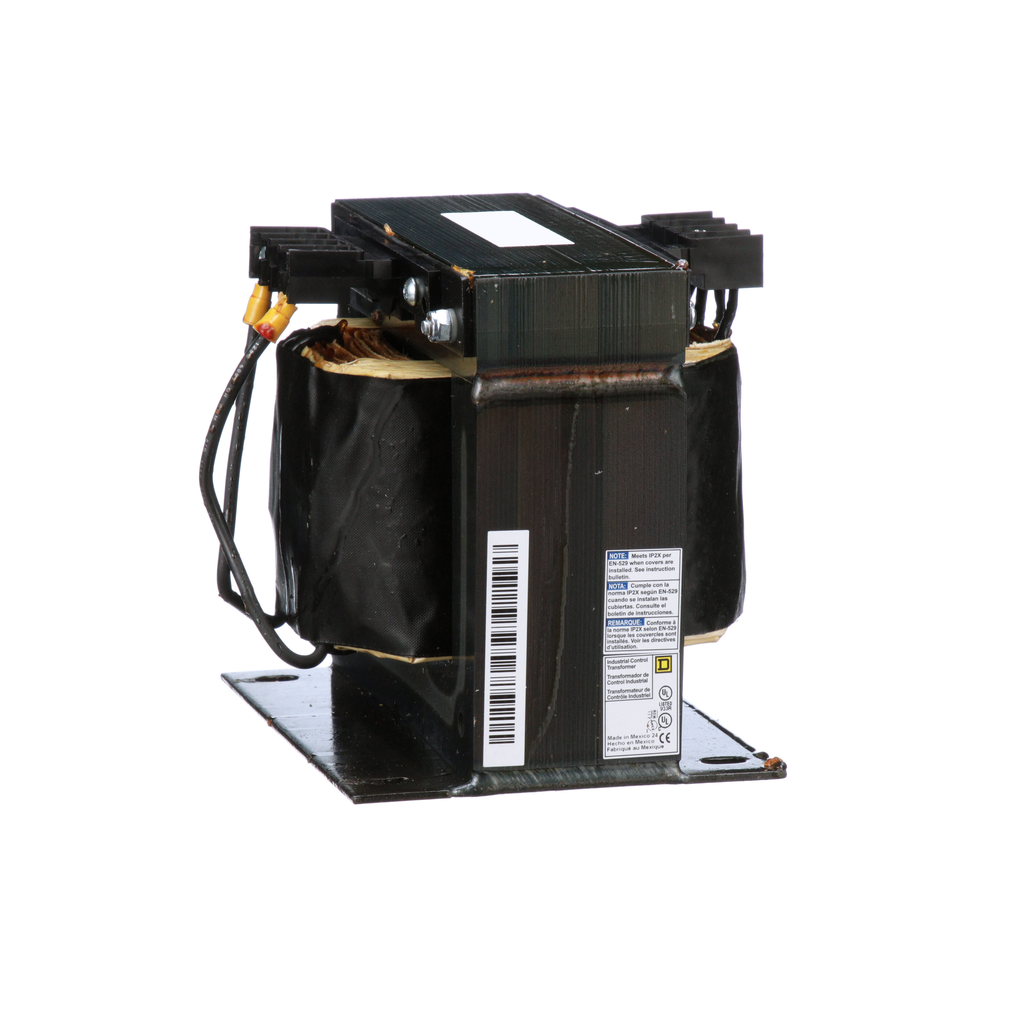 9070T1000D95 – Transformer, Type T, industrial control, 1000VA, 1 phase, 208/240/480V primary, 120V secondary, 115C rise