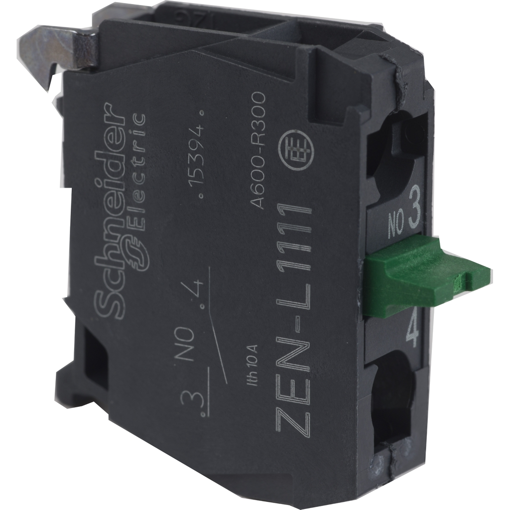 Mayer-DDS-Contact block, Harmony XAL, XAPS, single contact, silver alloy, rear mounting, screw clamp terminal, 1NO-1