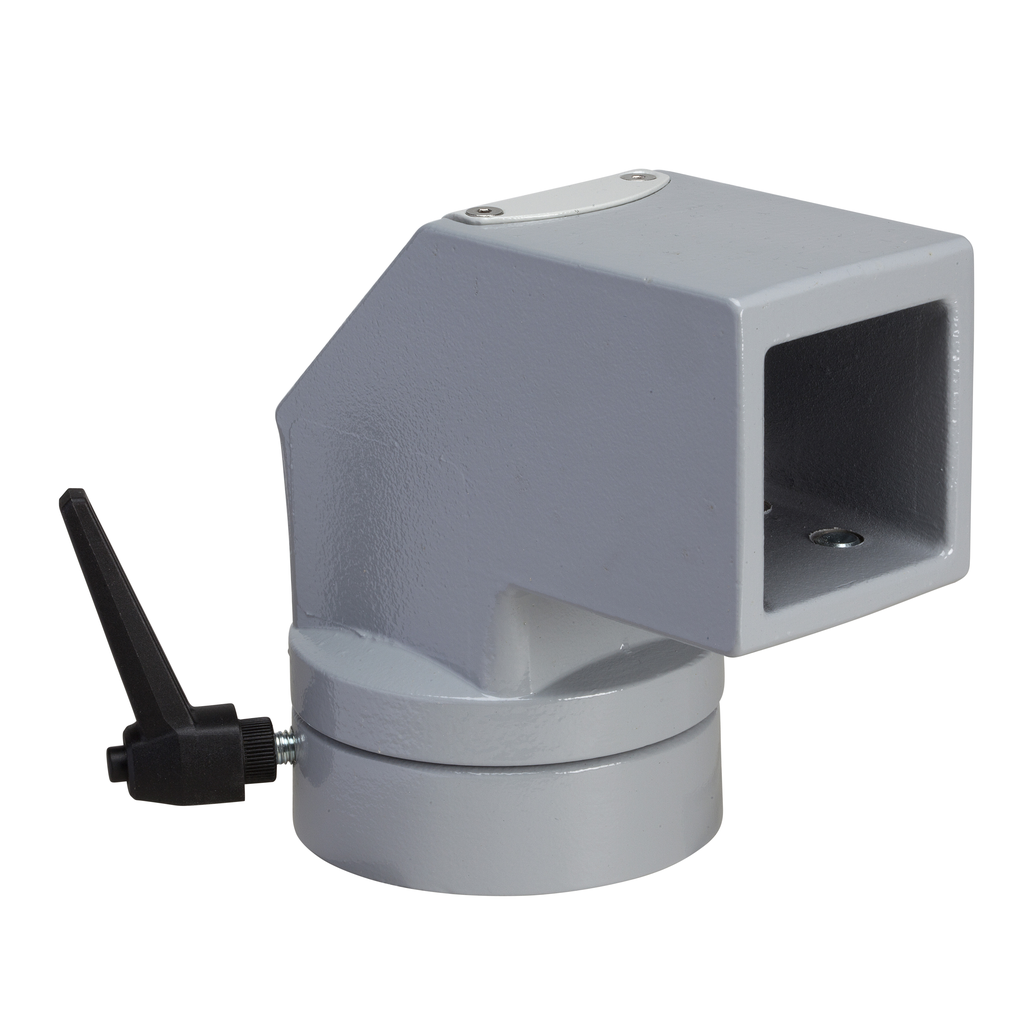 NSYCMUCC50 – Horizontal rotating fixing, square 50 mm RAL 7040. For S3CM HMI encl.
