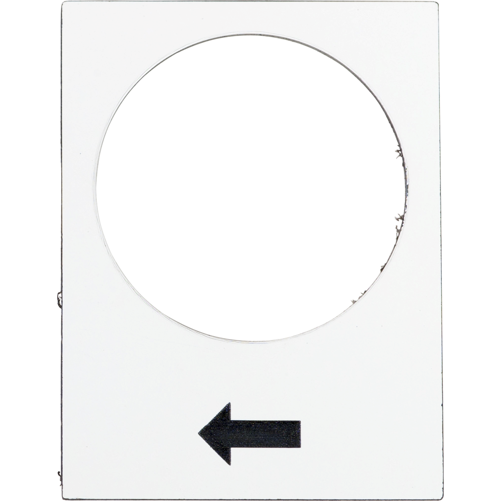 ZB2BY4901 – Marked legend, Harmony XAC, legend, 30x40mm, white, raise or right, slow