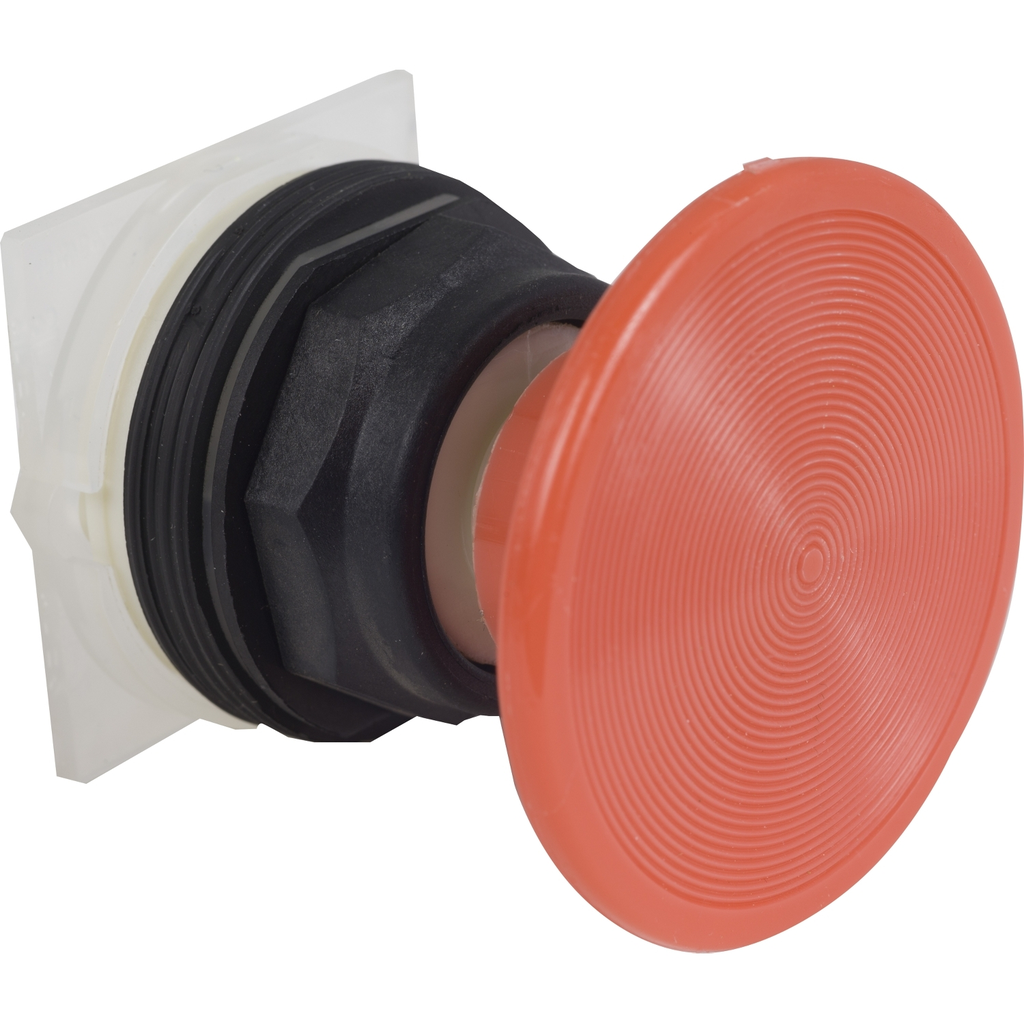 Mayer-DDS-Push-button head, Harmony 9001SK, plastic, mushroom 57mm, red, 30mm, spring return-1