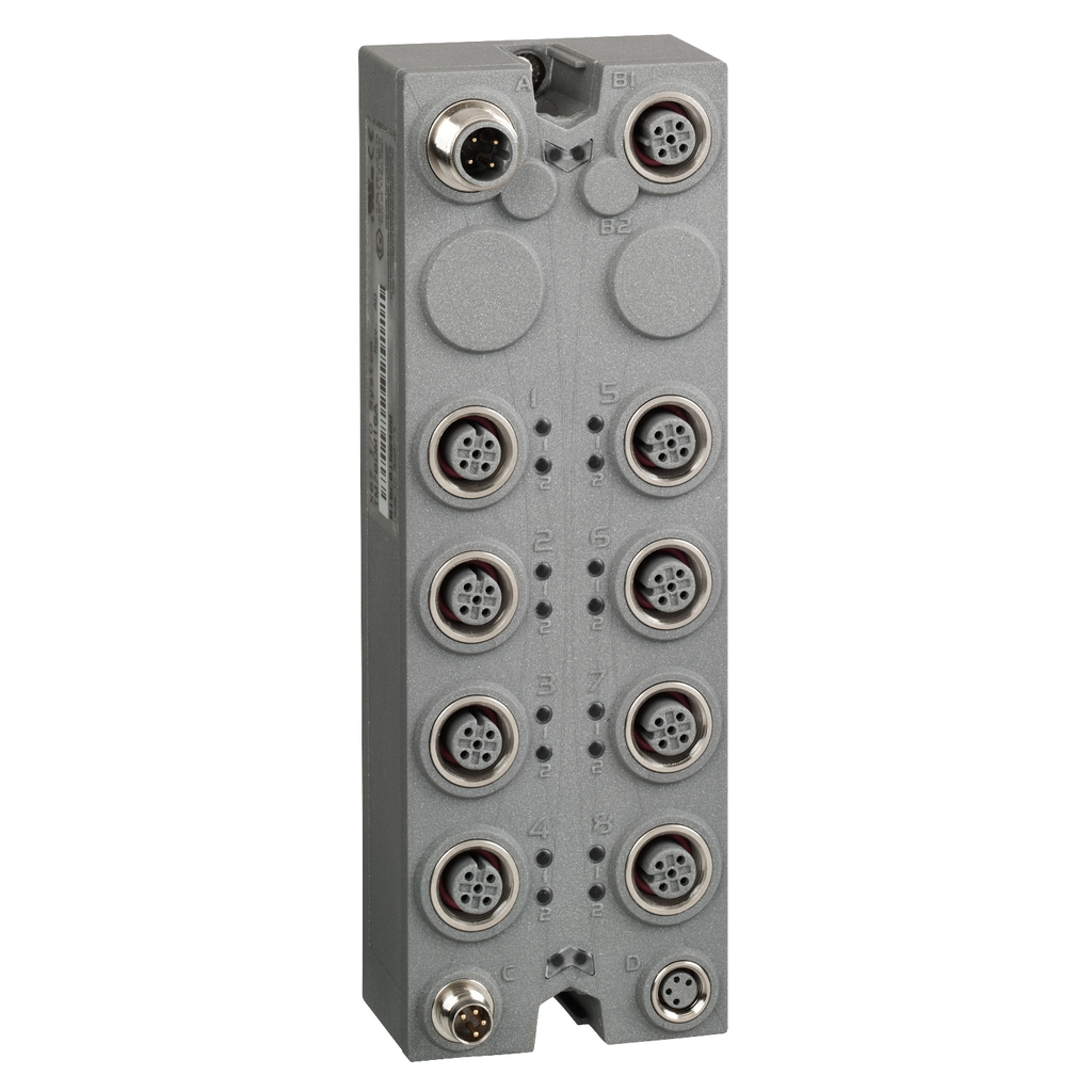 Mayer-DDS-Discrete I/O expansion block, Modicon TM7, IP67, 16 DI/DO, 24 V DC, 0.5 A, M12 connector-1