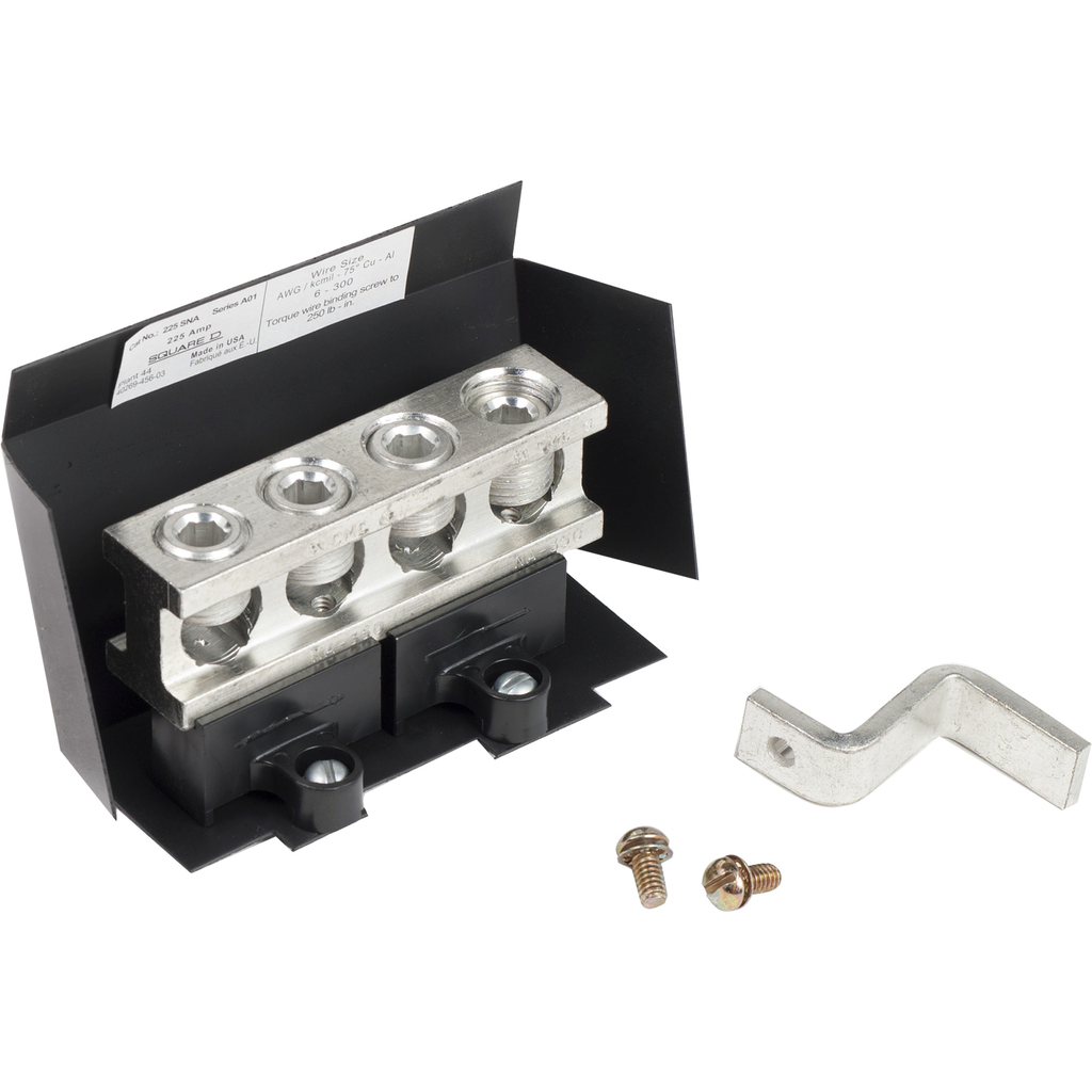 225SNA – Safety switch solid neutral assembly, Square D, copper/aluminium, max 200A E rated, 3 pole