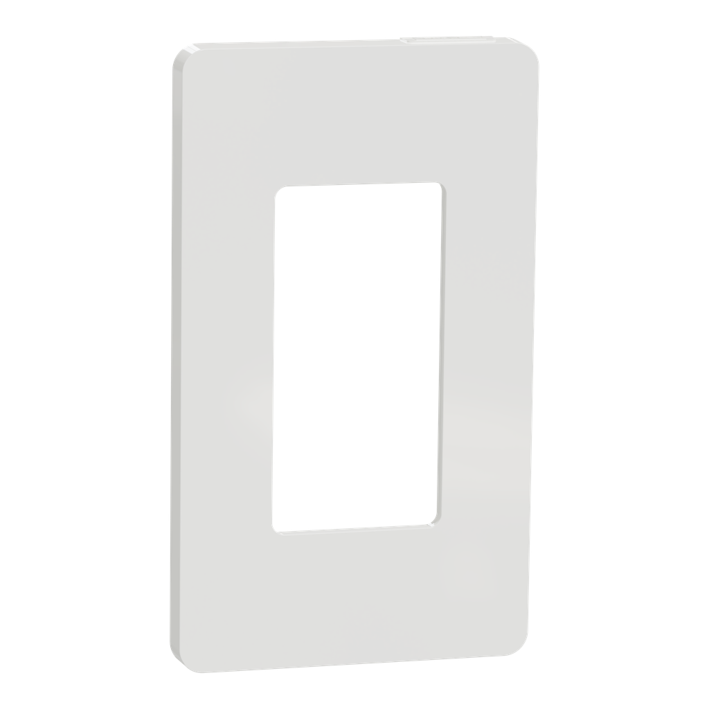 SQWP141001WH – Cover frame, X Series, 1 gang, screwless, white, matte finish