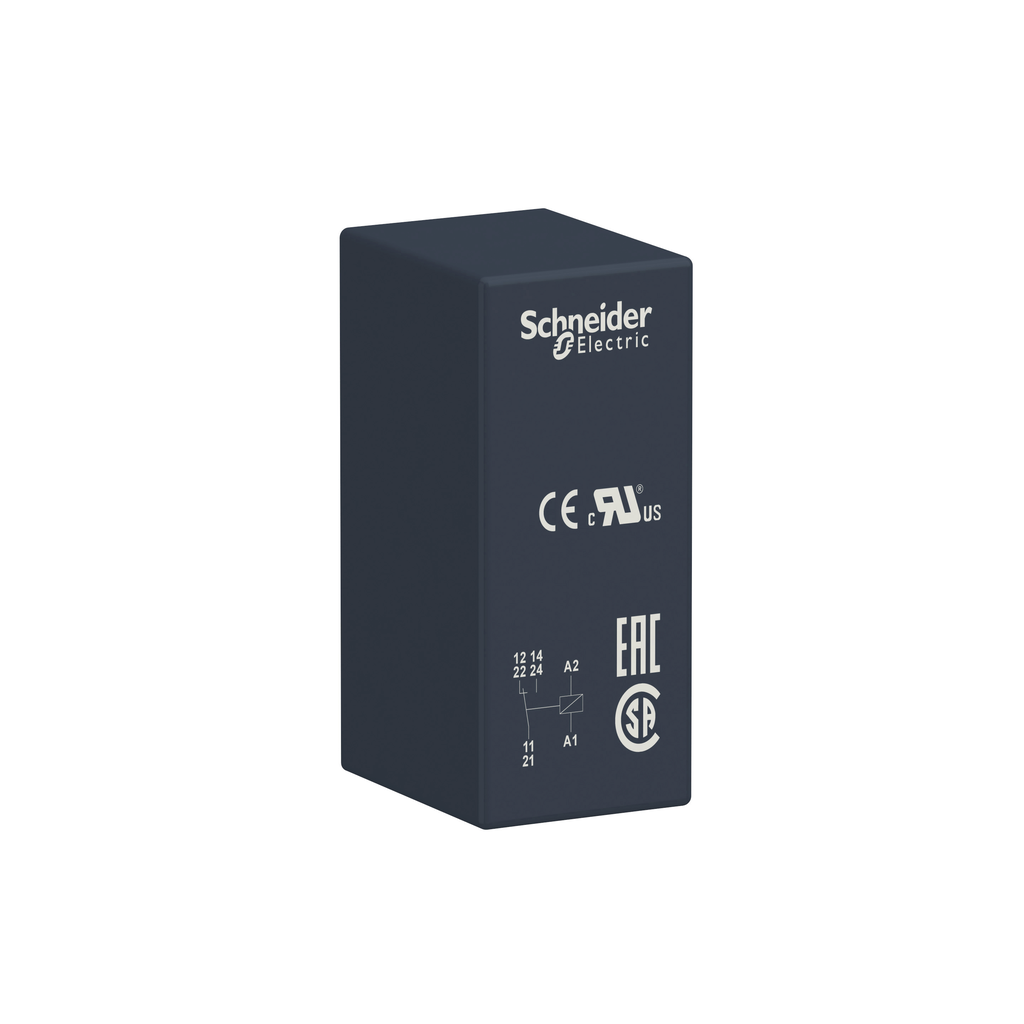 RSB1A160F7 – interface plug in relay, Harmony Electromechanical Relays, 16A, 1CO, 120V AC