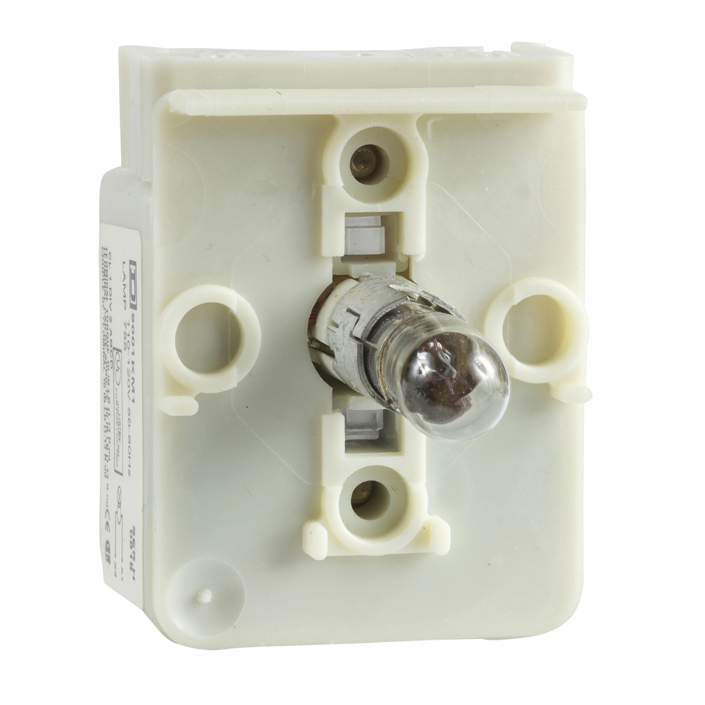 Product image for Square D 9001KM32 12 to 14 VAC/VDC 1.2 VA Incandescent 30 mm Push Button Light Module