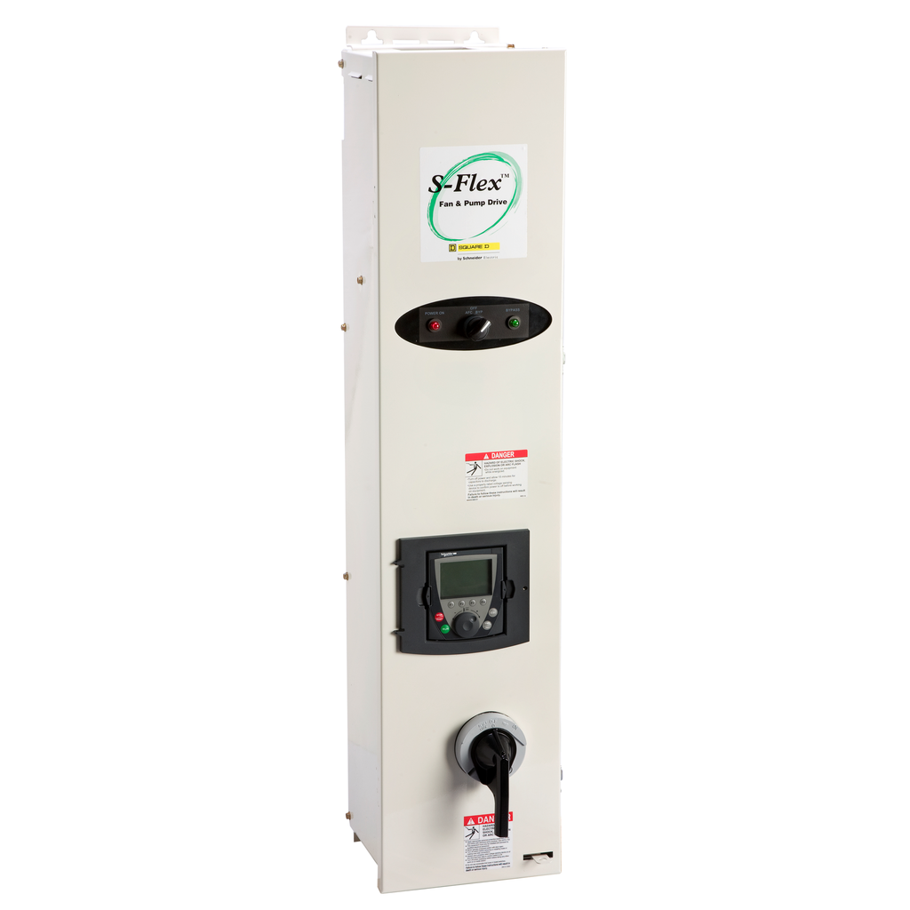 SFD212HG4YB07D07 – variable speed drive, SFlex Altivar 212, 460V AC, 3 phase, 10hp, enclosed drive