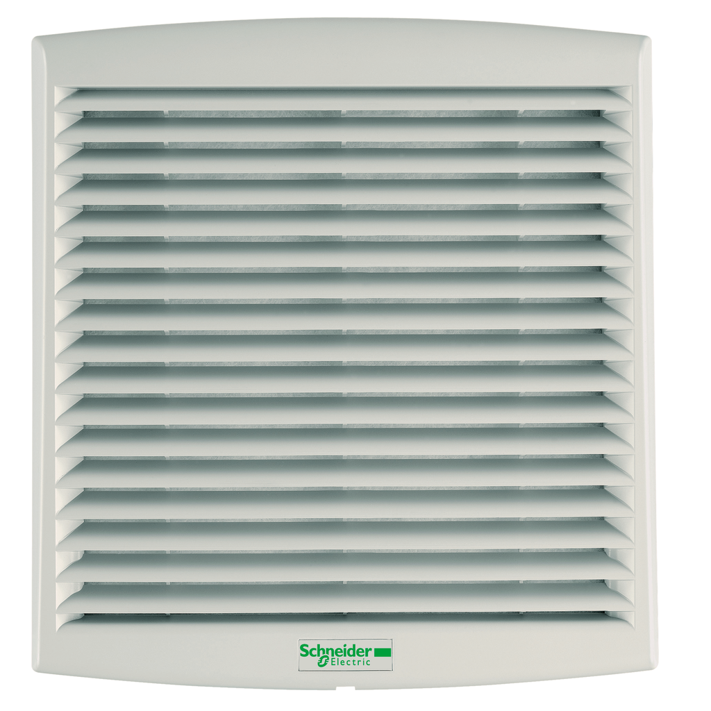 NSYCVF38M48DPF – ClimaSys forced vent. IP54, 44m3/h, 48V DC, with outlet grille and filter G2