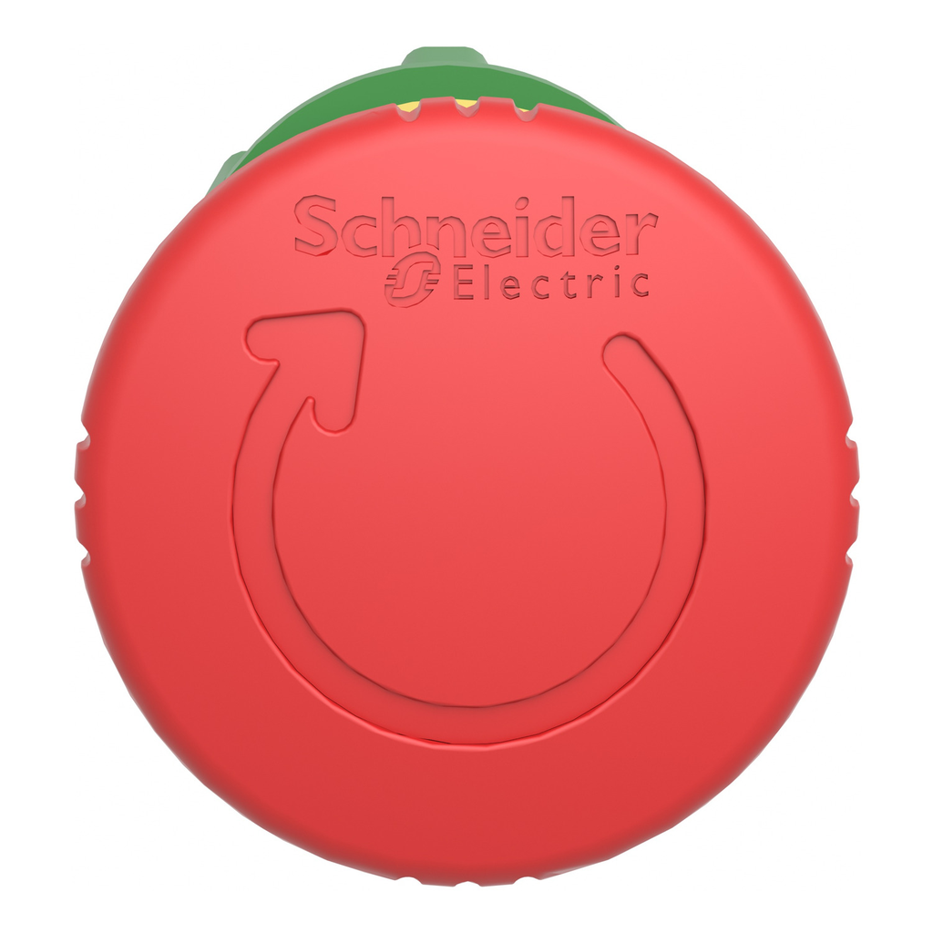 Mayer-DDS-Head for emergency stop push button, Harmony XB5, switching off, plastic, red mushroom 40mm, 22mm, trigger latching turn to release, set of 10-2