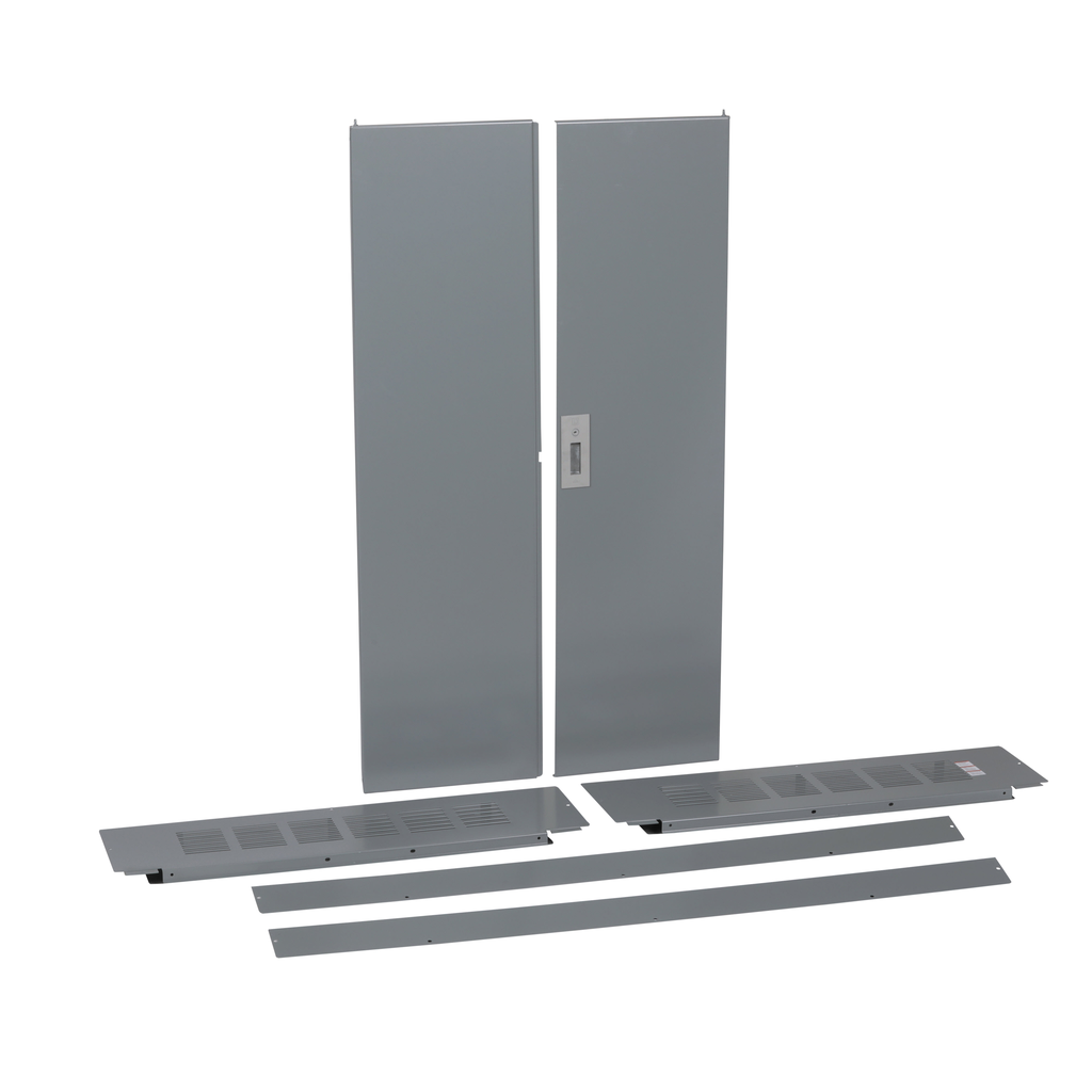 HCR86TSD – Trim front, I-Line Panelboard, HCR-U, surface mount, w/door, 44in W x 86in H
