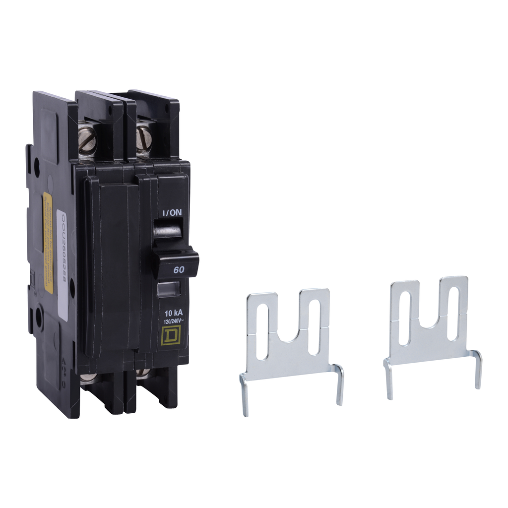 QOU2605258 – Mini circuit breaker, QOU, 60A, 2 pole, 120/240 VAC, 10kA
