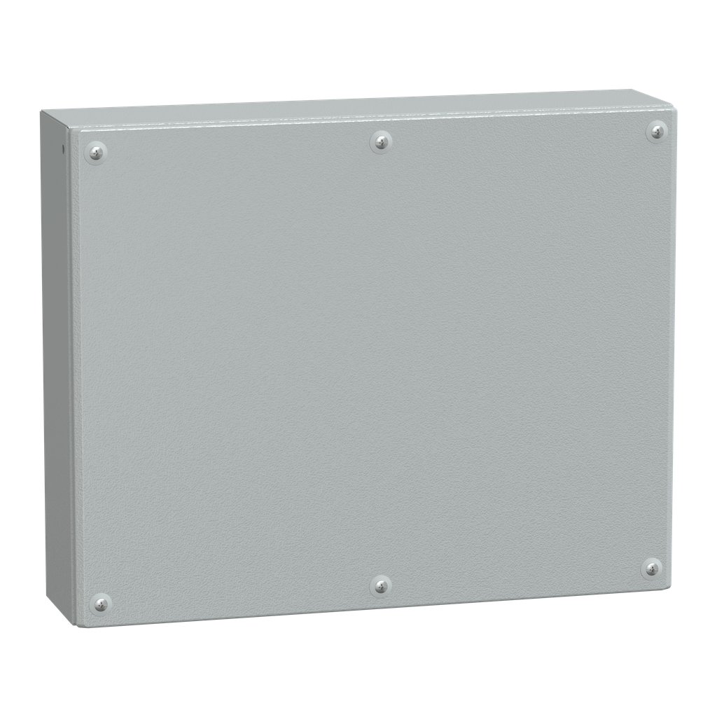 NSYSBM405012 – Metal industrial box plain door H400xW500xD120 IP66 IK10 RAL 7035