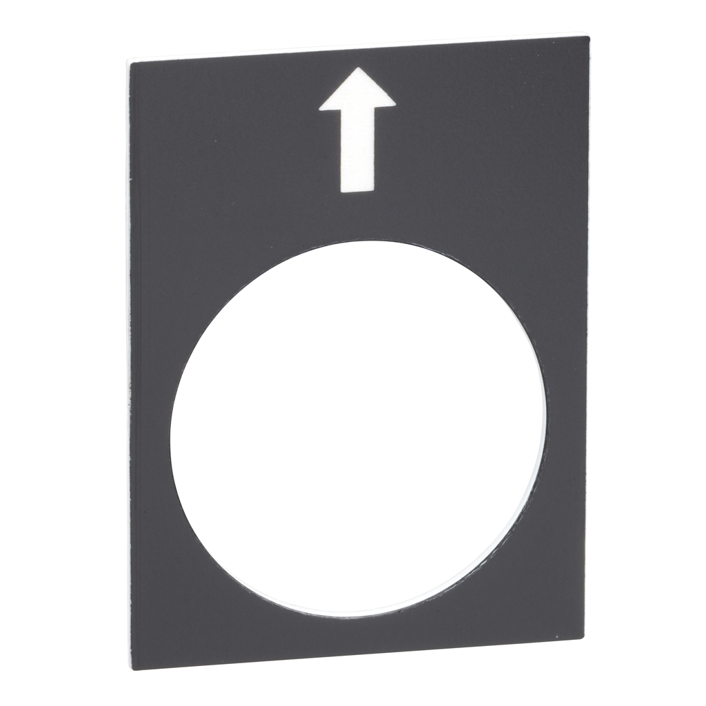ZB2BY2910 – Marked legend, Harmony XAC, legend, 30x40mm, black, left, slow