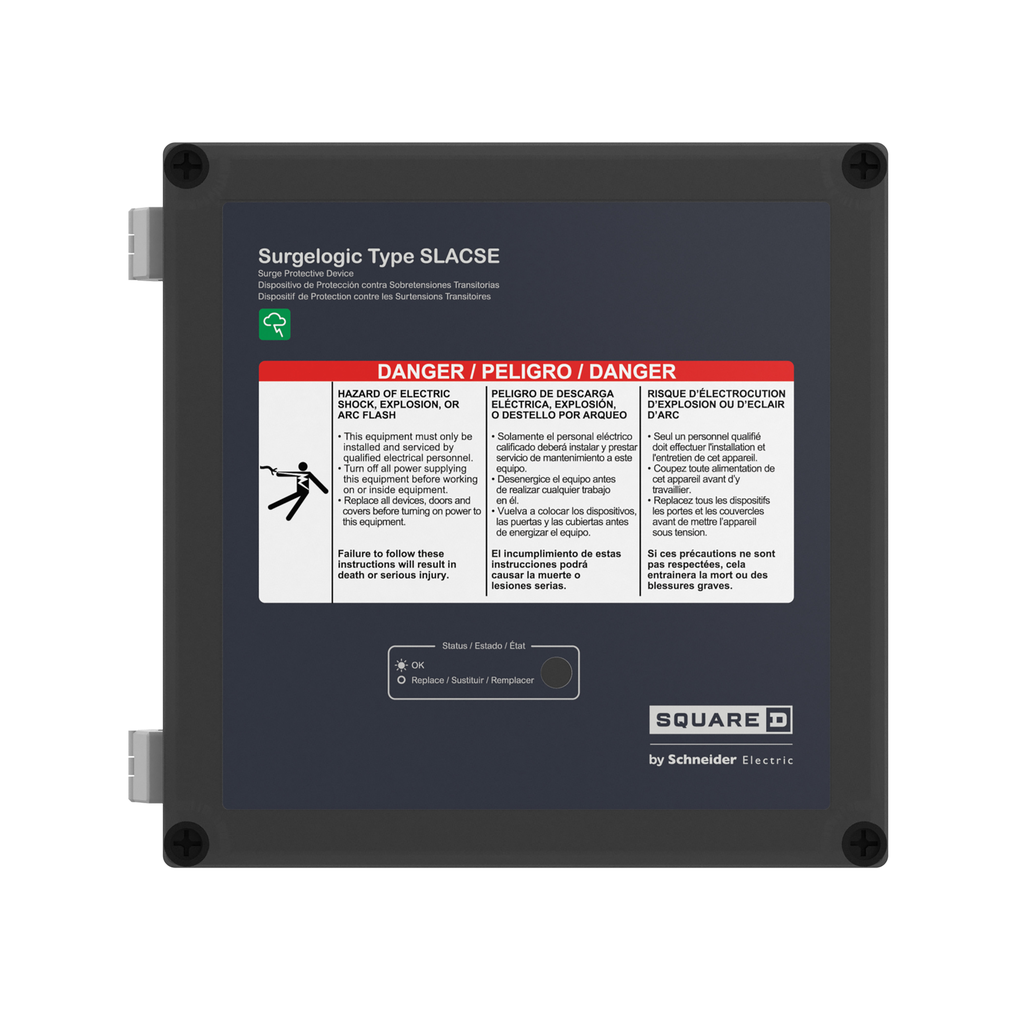 SSP030SLACSE39 – Surge protection device, Surgelogic, SLACSE, 15A, 120V, 39kA, surface mount, hybrid