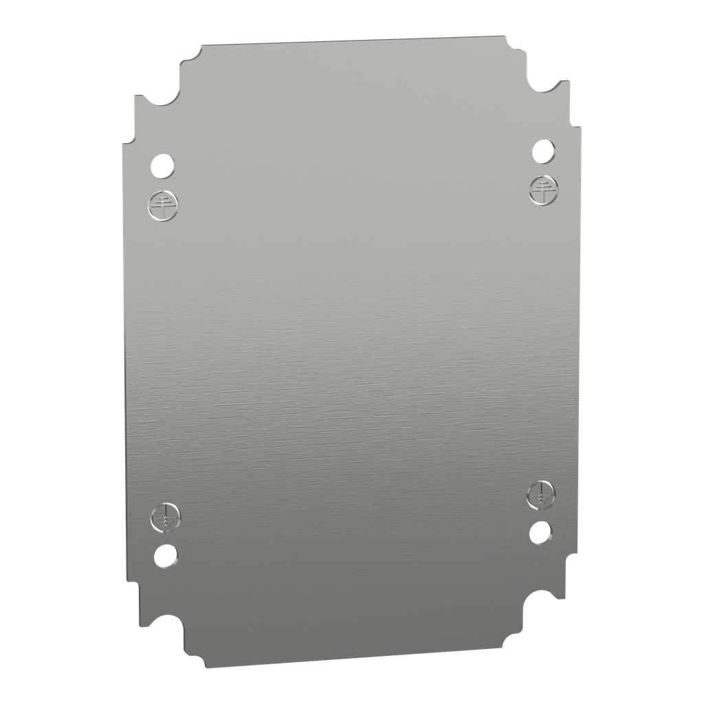 NSYMM2520 – Plain mounting plate H250xW200mm made of galvanised sheet steel