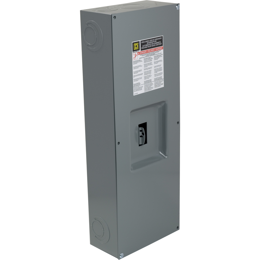 Q23225NSC – Circuit breaker enclosure, PowerPacT Q, steel, 100A to 225A, 2 or 3 pole, NEMA 1, surface mount