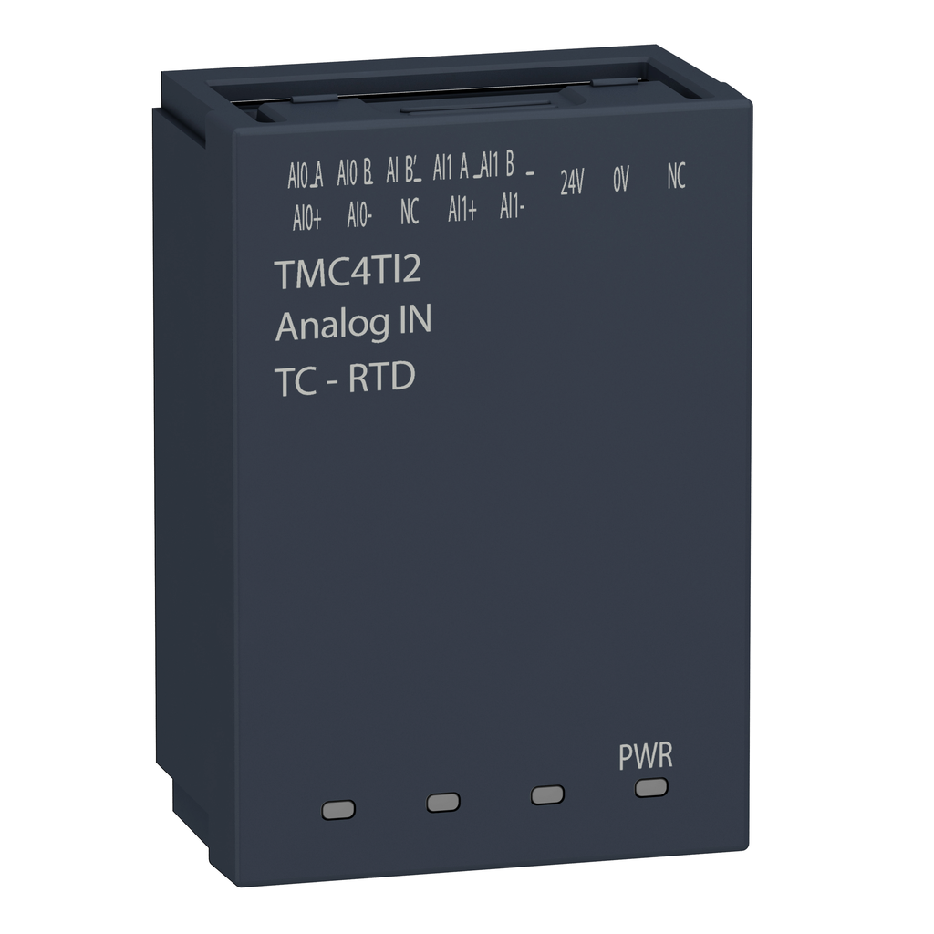 TMC4TI2 – analogue input cartridge, Modicon M241, 2 temperature inputs